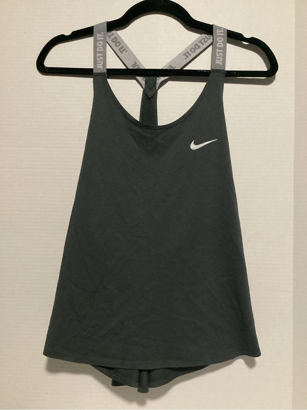 Nike Black Racerback Tank with Branded Straps M